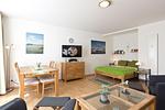 ein Esstisch für 4 Personen - Am Seeufer 59b Fewo 3 - Top-Hundeurlaub