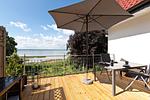 Großer Sonnenbalkon möbeliert - Haus am Kölpinsee App. 3.3 - Top-Hundeurlaub