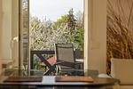 Blick auf den Balkon - Hafenhaus Leuchtturm - Top-Hundeurlaub