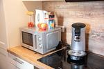 Mikrowelle und Senseo Kaffeemaschine - Am Seeufer 59b Fewo Seensucht - Top-Hundeurlaub