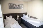 Schlafzimmer mit Einzelbetten - Am Seeufer 59b Fewo Seensucht - Top-Hundeurlaub
