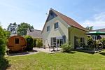 das ruhig gelegene Ferienhaus mit Faßsauna im Garten - Ferienhaus Buche - Top-Hundeurlaub