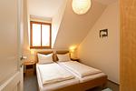2. Schlafzimmer mit Doppelbett - Sarah App. 04 DG/R - Top-Hundeurlaub