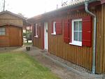 Hauseingang mit Schuppen - Ferienhaus Jabel 26 - Top-Hundeurlaub