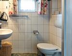 Tageslichtbad mit Dusche, Handwaschbecken und WC - Ferienhaus Jabel 26 - Top-Hundeurlaub