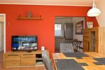 Wohnzimmer - Ferienhaus Fernweh - Top-Hundeurlaub