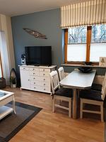 Wohnzimmer - Ferienwohnung "Wassernixe" Schönberger Strand - Top-Hundeurlaub