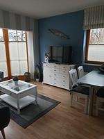 Wohnzimmer - Ferienwohnung "Wassernixe" Schönberger Strand - Top-Hundeurlaub
