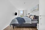 Schlafzimmer - Ferienwohnung „Möwenblick“ Marina Wendtorf - Top-Hundeurlaub