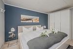 Schlafzimmer - Ferienwohnung Sanddorn mit Terrasse und nur 400 m zum Strand - Top-Hundeurlaub