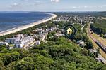 Vogelperspektive - Ferienwohnung Sanddorn mit Terrasse und nur 400 m zum Strand - Top-Hundeurlaub