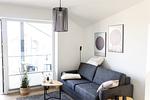 Wohnzimmer - Ferienwohnung TheViewA14  Langeneß-Kiek Dagebüll - Top-Hundeurlaub