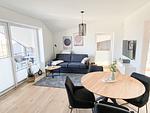 Wohnzimmer - Ferienwohnung TheViewA14  Langeneß-Kiek Dagebüll - Top-Hundeurlaub