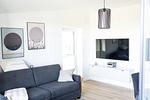 Wohnzimmer - Ferienwohnung TheViewA14  Langeneß-Kiek Dagebüll - Top-Hundeurlaub