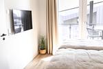 Schlafzimmer - Ferienwohnung TheViewA14  Langeneß-Kiek Dagebüll - Top-Hundeurlaub