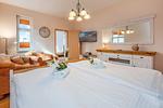 Wohnzimmer - Ferienwohnung Holtz 1 mit Grillplatz im Garten und Liegewiese - Hunde sind willkommen. - Top-Hundeurlaub