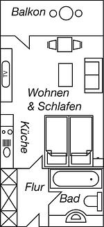 Grundriss - Objekt-Nr. 8 - Strand - Trelleborgallee - Top-Hundeurlaub