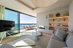 Helles Wohnzimmer mit Meerblick - Strandwohnung 01 - Buhne 12 - Top-Hundeurlaub