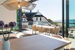 Moderne Terrasse mit Meerblick - Strandwohnung 01 - Buhne 12 - Top-Hundeurlaub