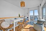Wohnzimmer - Ferienhaus Nantucket Olpenitz - Top-Hundeurlaub