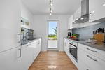 Küche / Küchenzeile - Ferienhaus Nantucket Olpenitz - Top-Hundeurlaub