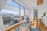 Wohnzimmer - Ferienhaus Nantucket Olpenitz - Top-Hundeurlaub