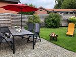 Terrasse - Krischan - Ruhige Ferienwohnung unweit vom Meer - Top-Hundeurlaub