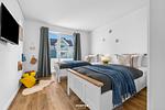 Schlafzimmer - Ferienwohnung Sand und Seele Olpenitz - Top-Hundeurlaub