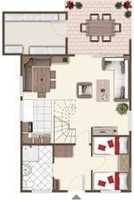 Grundriss - Ferienhaus  Knechtsand 20 - Top-Hundeurlaub