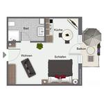 Grundriss - Wohnung 13 - Top-Hundeurlaub