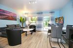 Blick in den Wohn- und Essbereich - Haus 31b - Top-Hundeurlaub