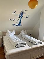 Schlafzimmer - Seepferdchen - Top-Hundeurlaub