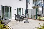 Terrasse mit Gartenmöbeln - Strandresidenzen Binz-Prora V0.3 - Top-Hundeurlaub