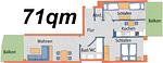 Grundriss - FeWo C1.1 - Top-Hundeurlaub