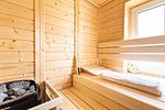 Gemütliche Sauna mit Holzverkleidung - Windlooper 1 - Top-Hundeurlaub
