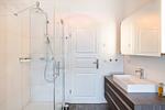 Badezimmer - Ferienhaus Baltic Huus mit Sauna, Kamin und Sonnenterrasse - Top-Hundeurlaub