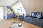 Wohnzimmer - Villa Maybach, Whg. 7 Blauer Salon - Top-Hundeurlaub