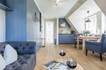 Wohnzimmer - Villa Maybach, Whg. 7 Blauer Salon - Top-Hundeurlaub