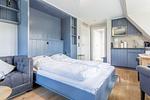 Wohnzimmer - Villa Maybach, Whg. 7 Blauer Salon - Top-Hundeurlaub