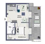Grundriss - Wohnung 15 - Top-Hundeurlaub