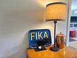 Gemütliche Kaffeeecke mit schwedischer Fika-Atmosphäre im Hus Långhult - Hus Långhult - Top-Hundeurlaub