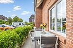 Terrasse - Ferienwohnung "Rosenwall" Schönberger Strand - Top-Hundeurlaub