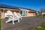 Terrasse - Ferienhaus Strandläufer - Top-Hundeurlaub