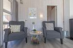 Wohnzimmer - Ferienhaus Strandläufer - Top-Hundeurlaub