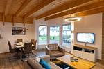 Wohnzimmer - Ferienhaus "Käthi" Mellumplate 16 - Top-Hundeurlaub