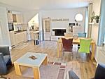 Küche / Küchenzeile - Ferienwohnung am Nordstrand - strandnah und komfortabel - Top-Hundeurlaub