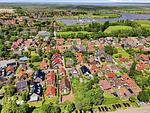 Vogelperspektive - Friesenrose - Top-Hundeurlaub