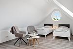 Schlafzimmer - Deichbude - Top-Hundeurlaub