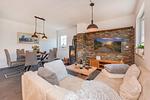 Hauptansicht - Ferienhaus Wiesenblick mit Kamin, Terrasse, Badewanne und Dusche - Top-Hundeurlaub