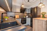 Küche / Küchenzeile - Ferienhaus Wiesenblick mit Kamin, Terrasse, Badewanne und Dusche - Top-Hundeurlaub